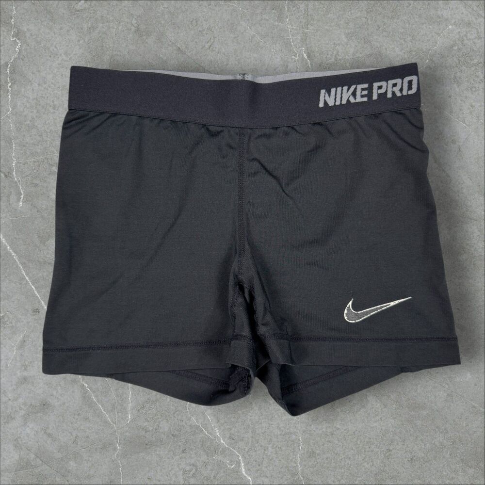 Vintage Y2K Nike Pro Dri Fit Short Performance Black Shorts - XS